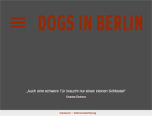 Tablet Screenshot of dogs-in-berlin.com